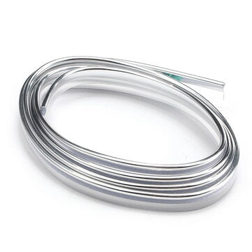 1m PVC Car Interior Decoration Strip DIY Dashboard Modification Trim (COLOR.: SILVER)