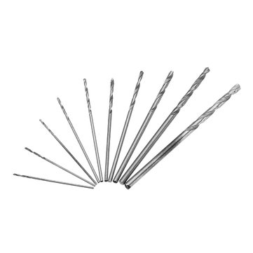 0.5-3.2mm Double Head Chuck Mini Hand Drill With 10pcs 0.8-3mm Twist Drill Bits Set