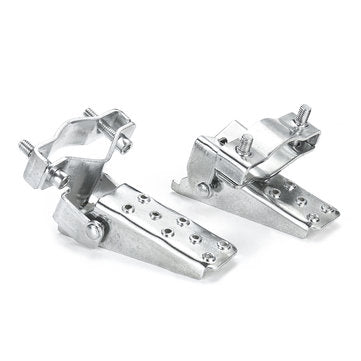 Pair Steel Motorcycle Bike Frame Foot Pegs Pedals Folding Custom 25mm-30mm Black