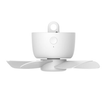 Mini USB Ceiling Fan Tent Bed Micro Mute Fan 8000mAh Remote Control Timing 4 Gears for Mosquito Net