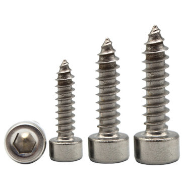 Suleve M3SH11 50Pcs M3 304 Stainless Steel Hex Socket Cylinder Cap Head Self Tappi... (LENGTH: 14MM)