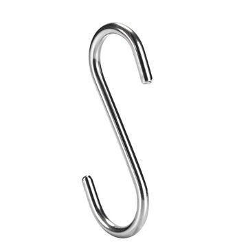 AUGIENB Powerful Silver "S" Shape Type 304 Stainless Steel House Kitchen Hanger Hooks