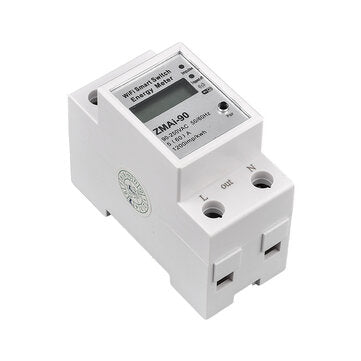 Single Phase Din Rail Wifi Smart Energy Meter Power Consumption Kwh Meter Wattmeter Support Smartlif