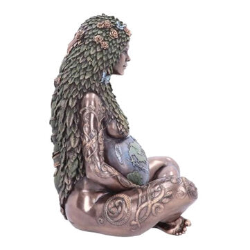 Mother Earth Goddess Statue Art Crafts Sculpture Mother Figurine for Gifts Home Outdoor Decoration O