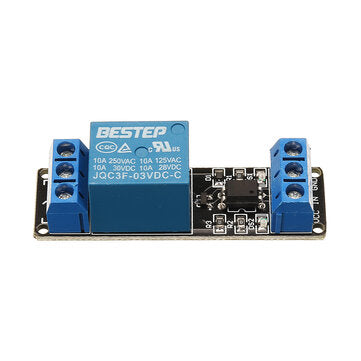 1 Channel 3.3V Low Level Trigger Relay Module Optocoupler Isolation Terminal BESTEP for Arduino - pr