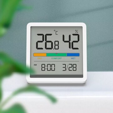 XIAOMI Miiiw Mute Temperature Humidity Clock Digital Hygrometer Alarm Clock Indoor Thermometer Humid