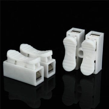 Excellway CH2 Quick Wire Connector Terminal Block Spring Connector White