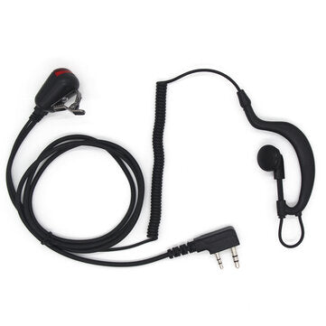 Walkie Talkie Earphone  for Baofeng Radio With PTT LED Light Headset Microphone K Port Earpiece
