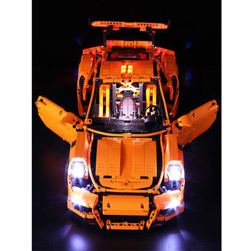 USB LED Light Lighting Kit ONLY For Lego 42056 911 GT3 RS Bricks Toys