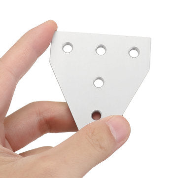 Machifit Aluminum 5 Holes T Shape Join Plate Corner Bracket for 2020 V-slot Aluminum Profile