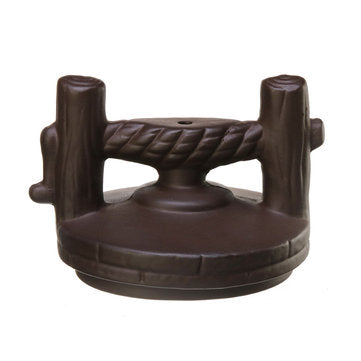 Retro Dragon Backflow Incense Burner Ceramic Decoration Glass Circle