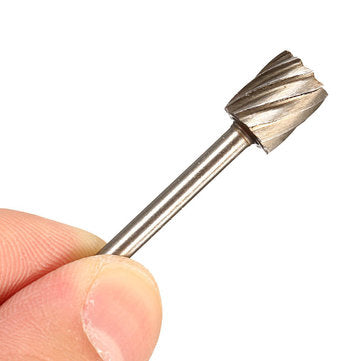 Drillpro RB2 10pcs HSS Router Bit Burr For Dremel and Rotary Engraving Wood Working Tool