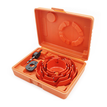 Drillpro 5PCS Carbide Tip Woodworking Hole Saw Cutter 64-127mm for Wood PVC Board and Plastic Plate
