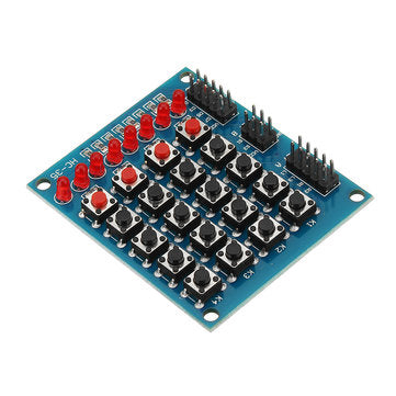 5pcs 8 LED 4x4 Push Button Switch 16 Keys Matrix Independent Keyboard Module For AVR ARM STM32