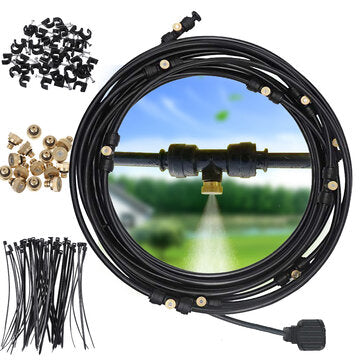 Misting Cooling System Garden Sprinkler Irrigation Outdoor Kit For Greenhouse (SIZE: 6M)