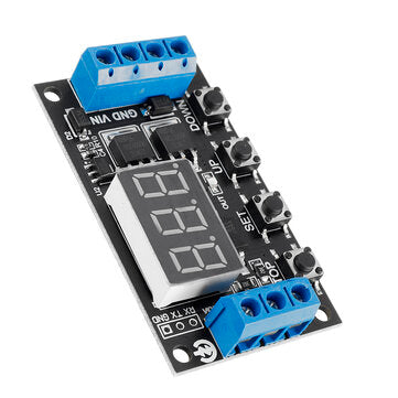 ZK-TD4 DC 5V 12V 24V Trigger Cycle Timer Delay Controller Module 15A 400W MOS Control Switch 16-Work