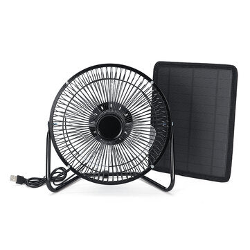 10W Solar Panel Powered Fan RV Touring Car Camping Pet Chicken House Ventilator