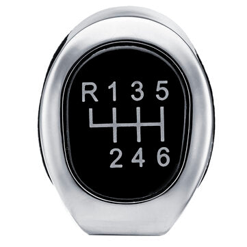 5/6 Speed Gear Shift Knob Stick Matt Gloss Silver Cover for BMW 1 3 5 6 SERIES E81 E82... (MODEL: B)