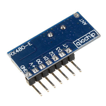 Geekcreit RX480E-4 433MHz Wireless RF Receiver Learning Code Decoder Module 4 Channel Output