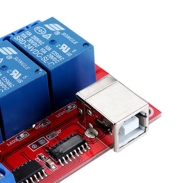 4 Channel 24V HID Driverless USB Relay USB Control Switch Computer Control Switch PC Intelligent Con