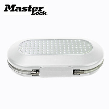 Master Lock Portable Safe Box Password Lock Mini Safes Security Strongboxs Wire Ro... (COLOR: WHITE)