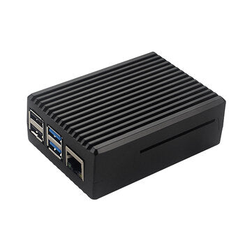 Caturda C2444 Aluminum Alloy Protective Case Heatsink Enclosure for Raspberry Pi 4B