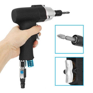 5H 1/4inch Air Screwdriver Industrial Pneumatic Reversible Screwdriver Air Screwdriver Bit Tools Set