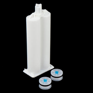 5Pcs/set 50ml 2:1 AB Glue Tube Dual Glue Cartridge Two Component Dispenser Tube with Mixing Tube Mix