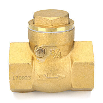 TMOK 1/2" 2/3" 1" Brass Swing Check Valve Female NPT Threaded Durable Brass Constructi... (SIZE: #2)