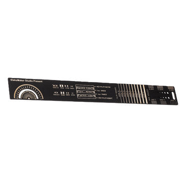 EleksMaker 25cm Multifunctional PCB Ruler Electronic Measuring Tool Resistor Capacitor Chip IC SMD D