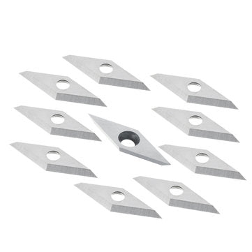 10pcs 16X16X2.5mm Diamond Carbide Insert For 10x28mm 35 Degree Arbor Wood Turning Tool