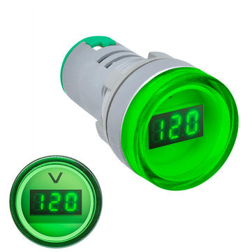 3pcs Green 22MM AD16 AD16-22DSV Type AC 60-500V Mini Voltage Meter LED Digital Display AC Voltmeter