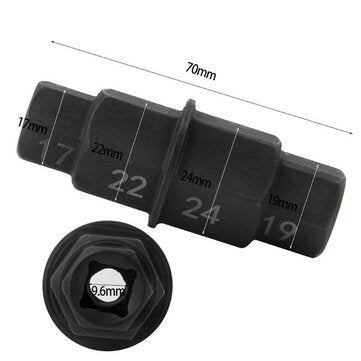 Motorcycles Hexx Axle Tool 17mm 19mm 22mm 24mm Axle Hexx Allen Spindle Driver Spindle Socket Adapter