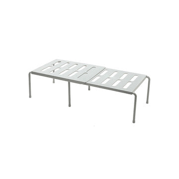 Multifunction Retractable Shelf Kitchen Iron Storage Rack For Cabinets Tableware Co... (COLOR: GREY)
