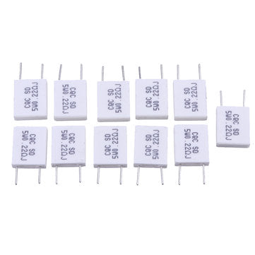 10pcs BPR56 5W 0.22R 0.22 Ohm 5w Non-inductive Ceramic Cement Resistor Wirewound Resistance