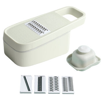 Multi-function Vegetable Slicer Cutter Potato Wavy Grater with Strainer for Home Ki... (COLOR: GREY)