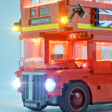DIY LED Light Lighting Kit ONLY For LEGO 10258 London Bus Building Block Bricks Toys
