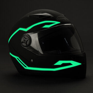 Rechargeable Motorcycle Helmet LED Light USB Power Signal Flashing Strip Luminous ... (COLOR: GREEN)