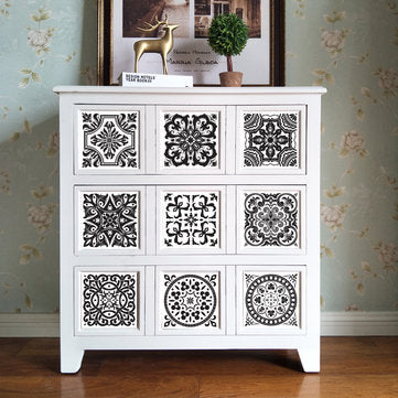 Funlife Black And White Retro European Bathroom Tile Plaster Anti-Oil Plaster Bathroom Wall Plaster