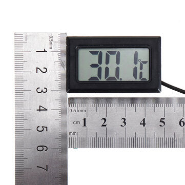 10Pcs 1M Thermometer Electronic Digital Display FY10 Embedded Thermometer Indoor and Outdoor Tempera