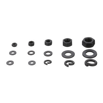 Suleve MXCW1 231Pcs Hex Nut Flat Washer Spring Lock Washer Carbon Steel M4/M5/M6/M8/M10 Assortmen