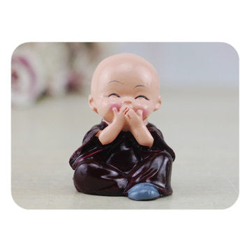 4PCS Auto Ornaments Micro Landscape Figurine Dolls Resin Small Statue Monk Statues Resin Car Desk Sh