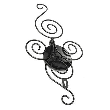 Iron Scroll Candle Holder Candlestick Wall Hanging Sconce Wedding Home Decorations