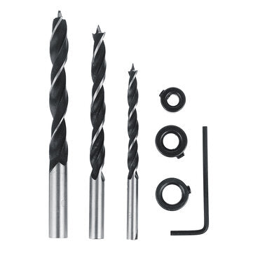 7pcs Pocket Hole Jig Drill Bit Woodworking Guide Oblique Angle Drill Bit Hole Locator Set