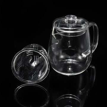 500ml Glass Teapot Infuser Filter Herbal Tea Pot Leaf Strainer Kettle