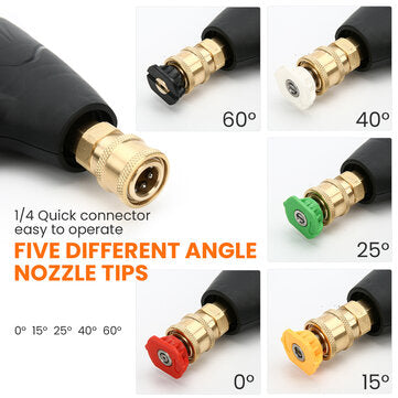 MATCC Pressure Washer Guns Kit 3200PSI Car Power Washer Foam Guns Set with 1/4`` Quick Connector & M