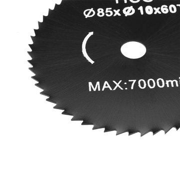 Drillpro 5pcs 85mm Saw Blade Woodworking 60 Teeth 10mm Bore Circular Cutting Disc