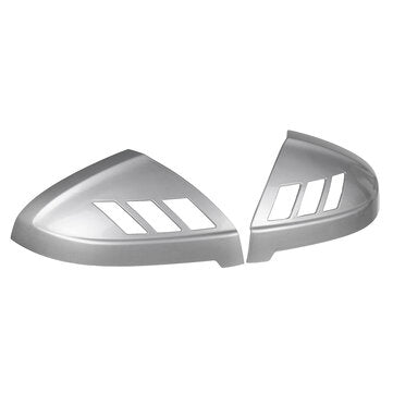 1 Pair Chrome Silver Rear View Mirror Cap Cover Add On Side Mirror Case Universal Car Modification F