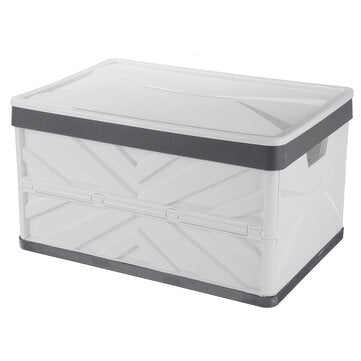 Auto Car Trunk Storage Organizer Collapsible Home Car Storage Box (COLOR.: GREYWHITE)