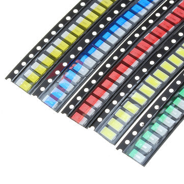 500Pcs 5 Colors 100 Each 5730 LED Diode Assortment SMD LED Diode Kit Green/RED/White/Blue/Yellow